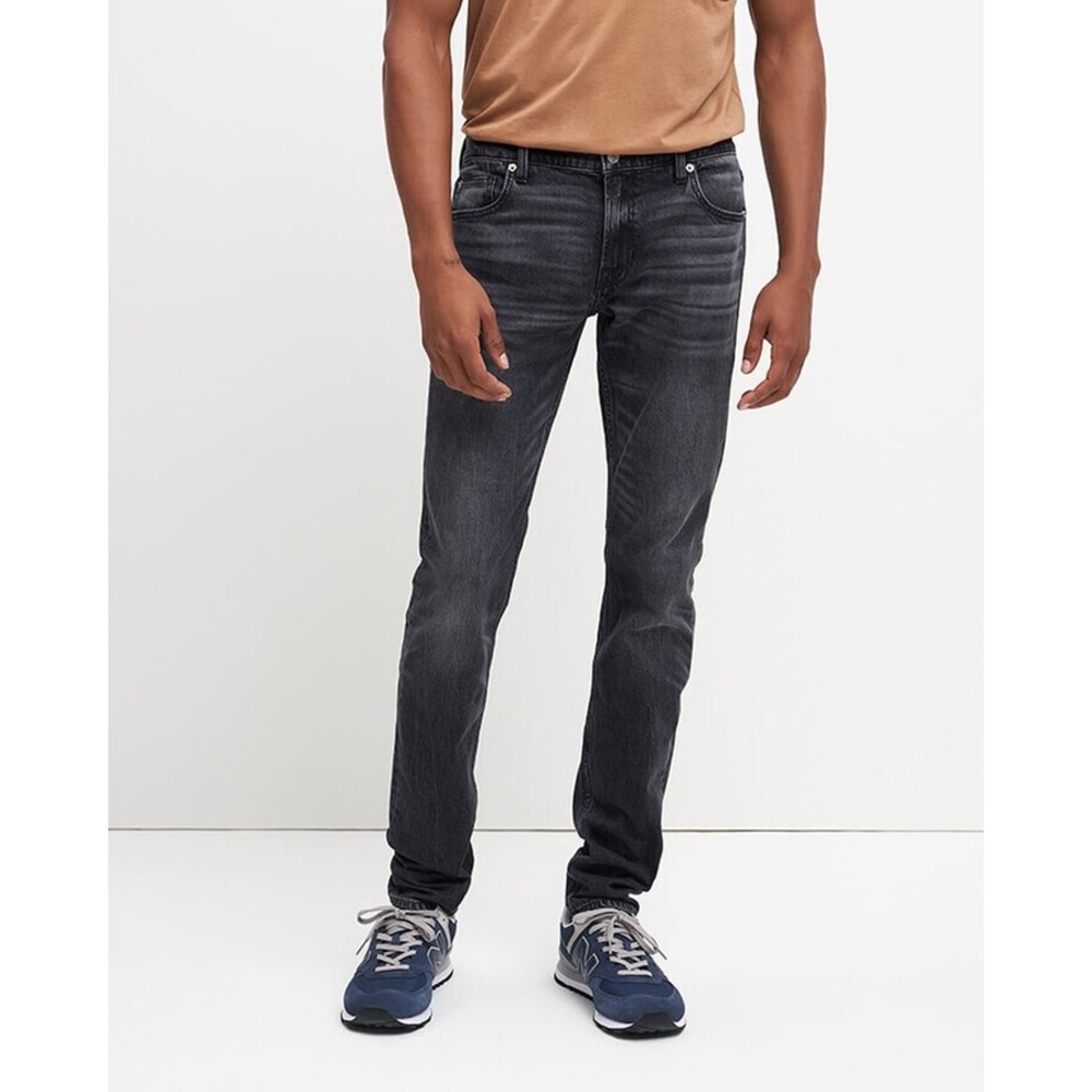 7 For All Mankind Men's The Stacked Skinny Jeans‎ Size 32 Catskill Wash Black
